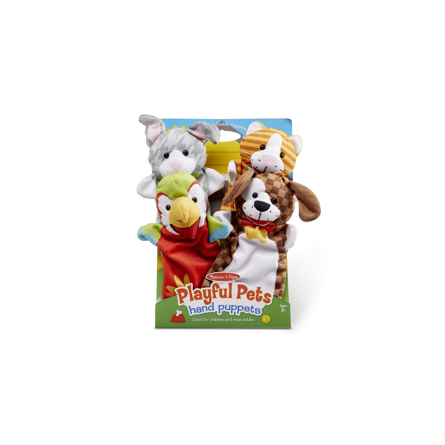 Melissa & Doug Playful Pets Hand Puppets, Set of 4