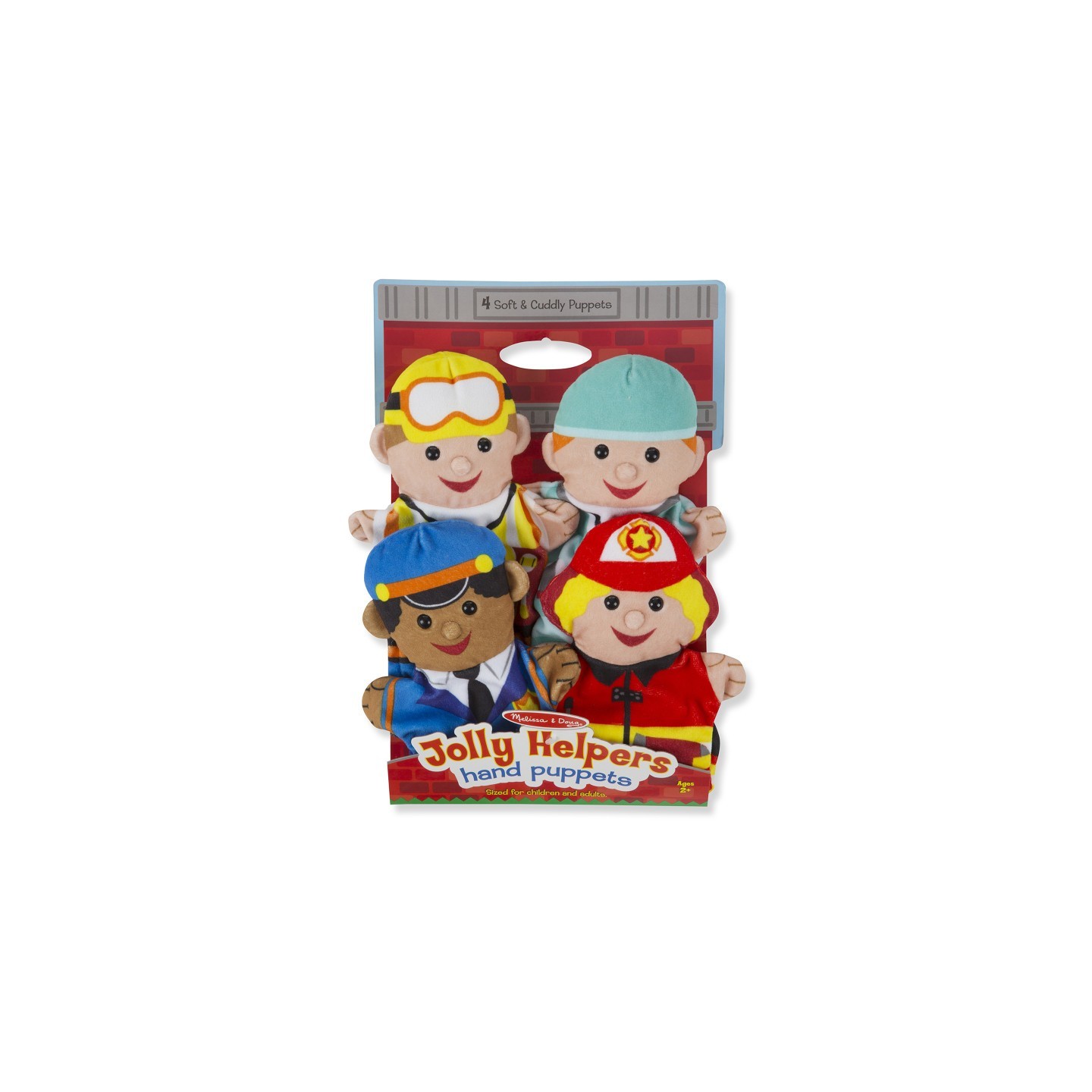 Melissa & Doug Jolly Helpers Hand Puppets, Set of 4