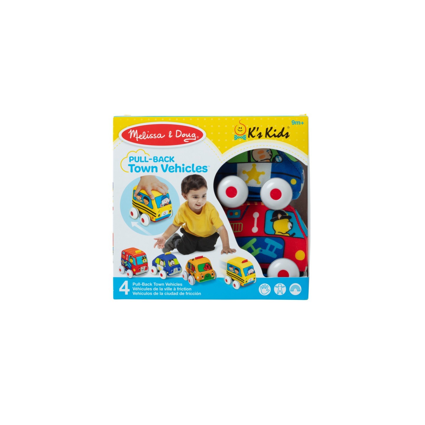 Melissa & Doug Pull-Back Vehicles, Set of 4