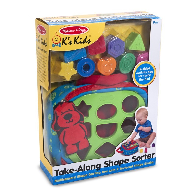 Melissa & Doug Take-Along Shape Sorter Baby and Toddler Toy