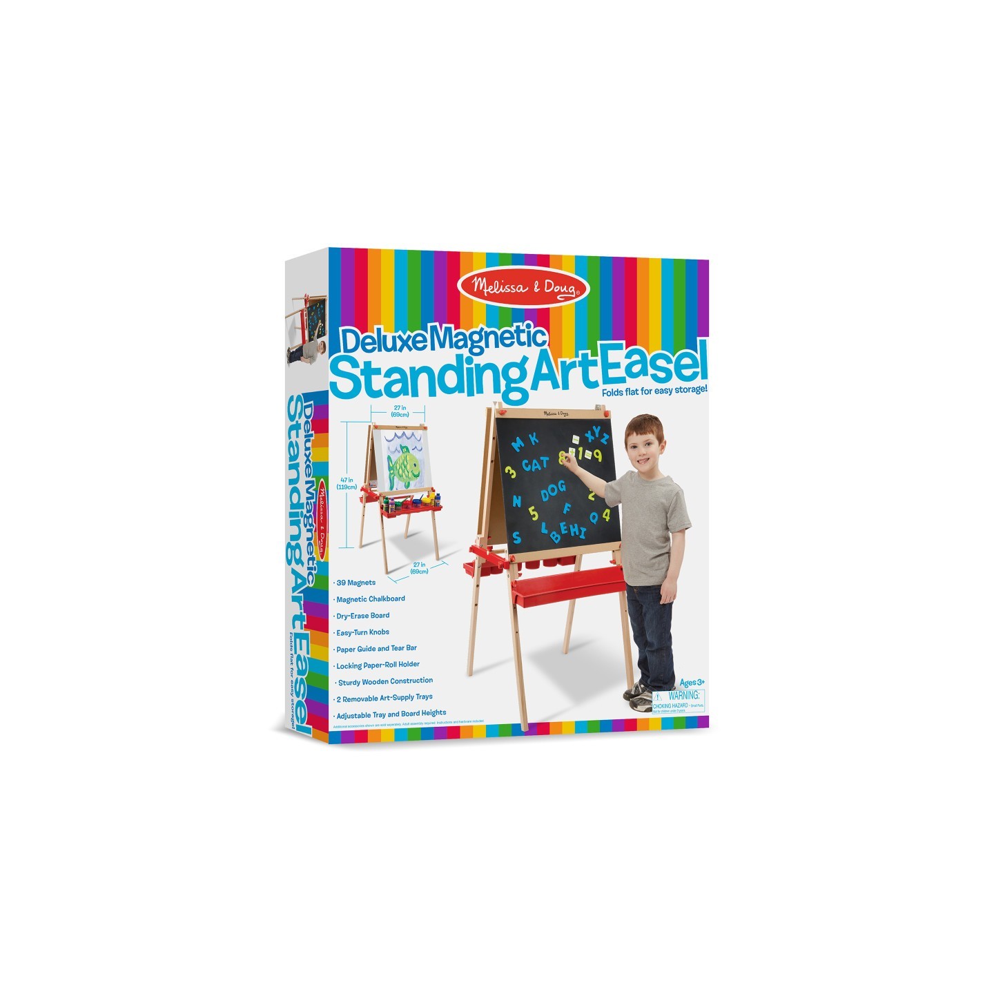Melissa & Doug Deluxe Magnetic Standing Art Easel