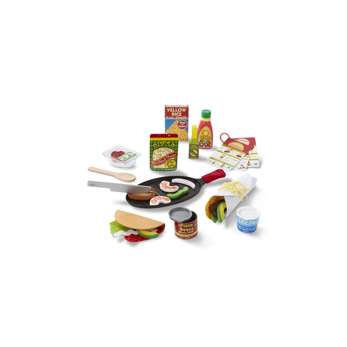 Melissa & Doug Fill & Fold Taco & Tortilla Set