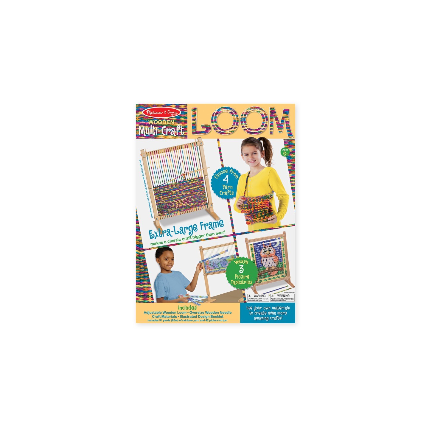 Melissa & Doug Multi-Craft Weaving Loom