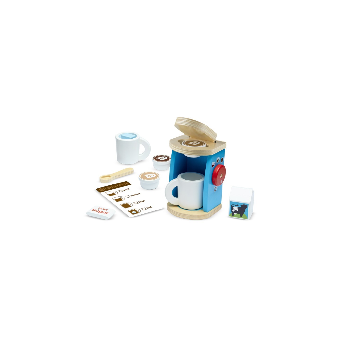 Melissa & Doug Wooden Brew & Serve Coffee Set