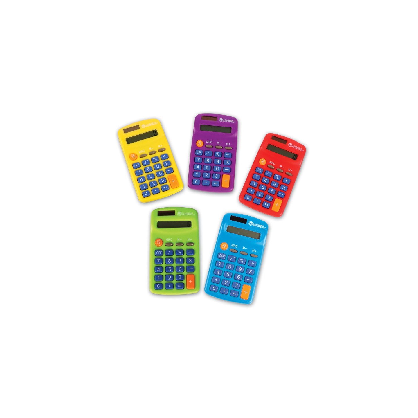 Learning Resources Rainbow Calculators, Set of 10