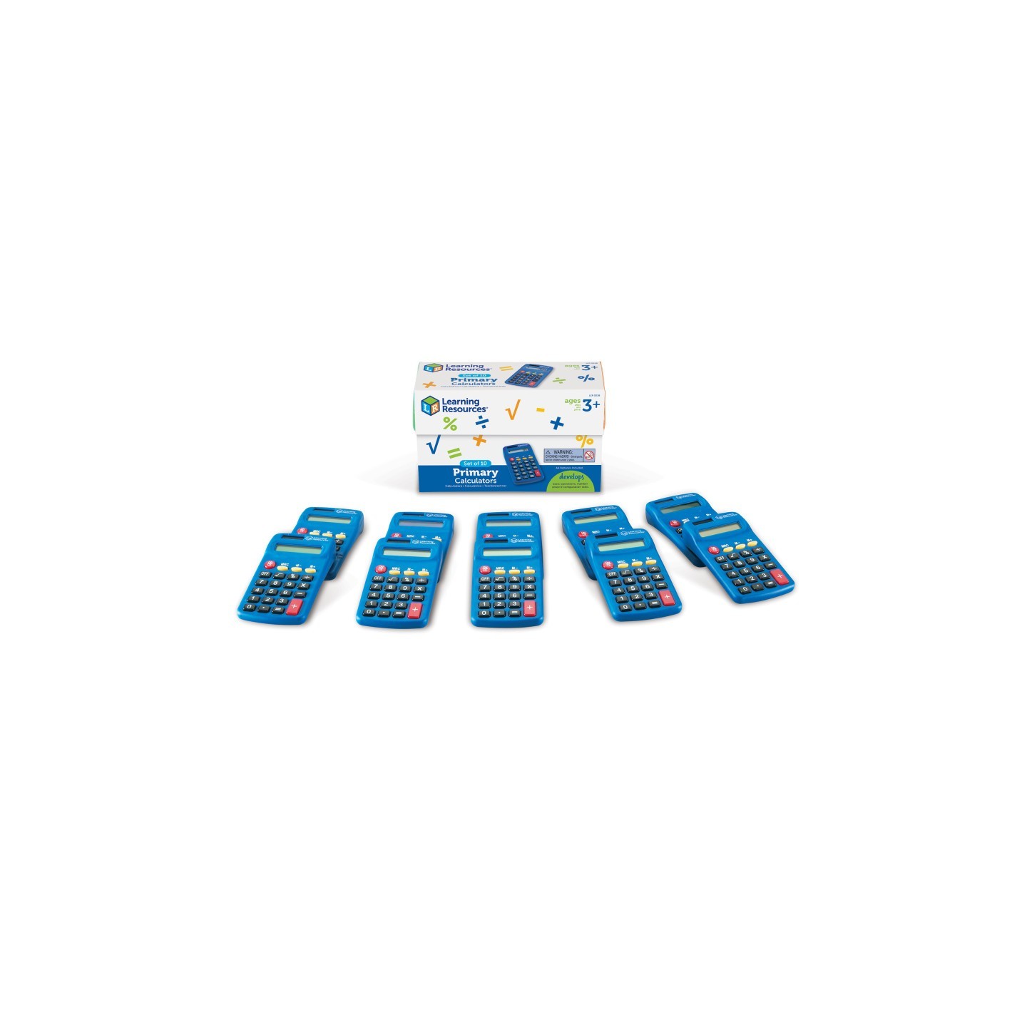 Learning Resources Primary Calculator, Set of 10