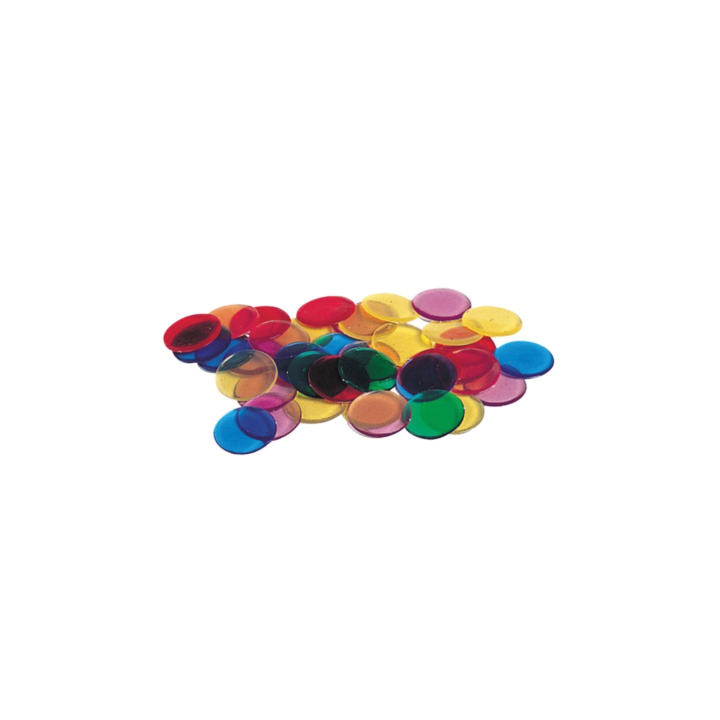 Learning Resources Transparent 6-Color Counting Chips