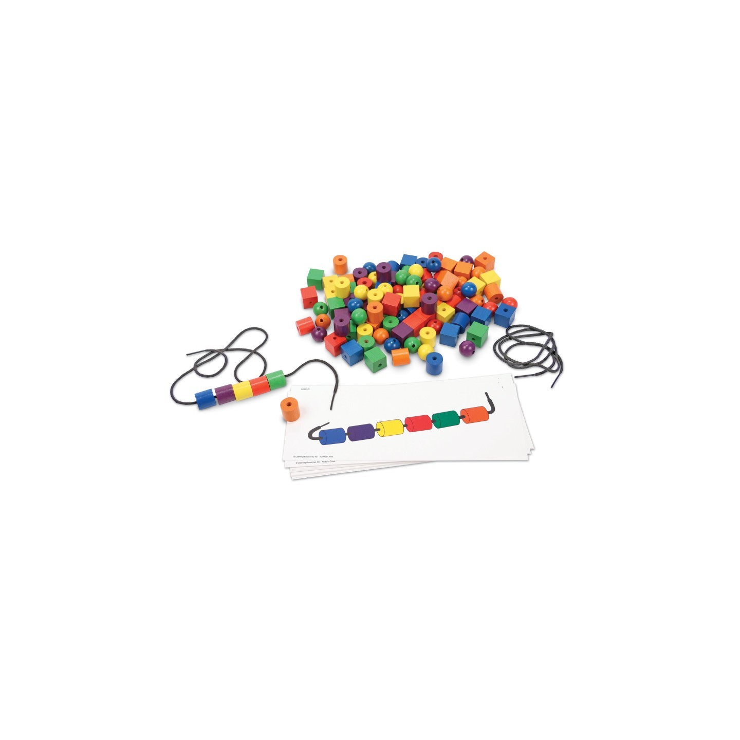 Learning Resources Beads and Pattern Cards Activity Set