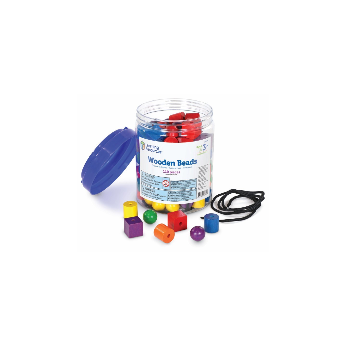 Learning Resources Beads in a Bucket, 108 Pieces