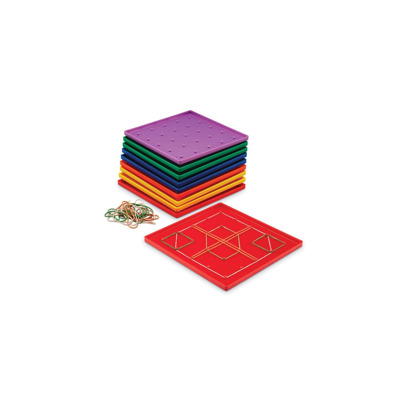 Learning Resources Plastic Geoboard Classpack of 10