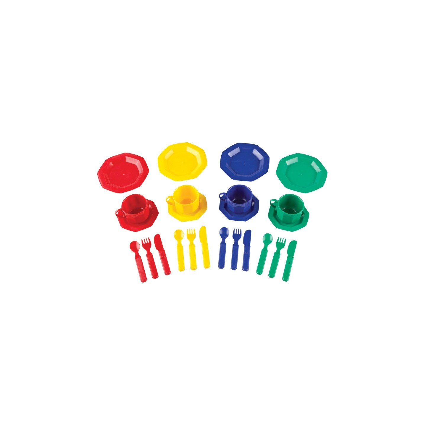 Learning Resources Pretend & Play® Dish Set, 24 Pieces
