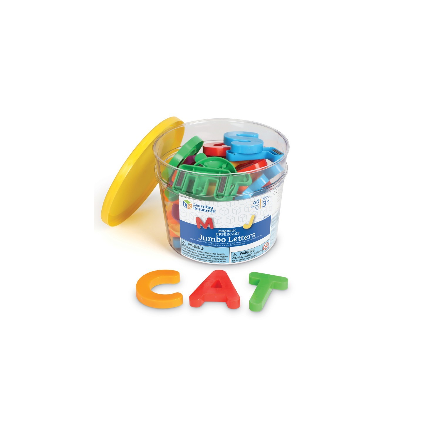 Learning Resources Jumbo Magnetic Letters and Numbers, Uppercase Letters
