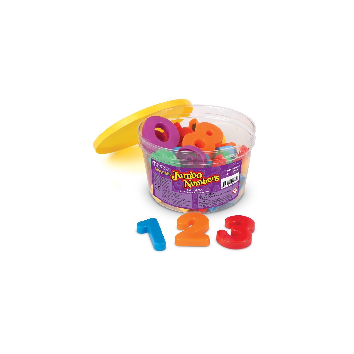 Learning Resources Jumbo Magnetic Letters and Numbers, Numbers/Operations