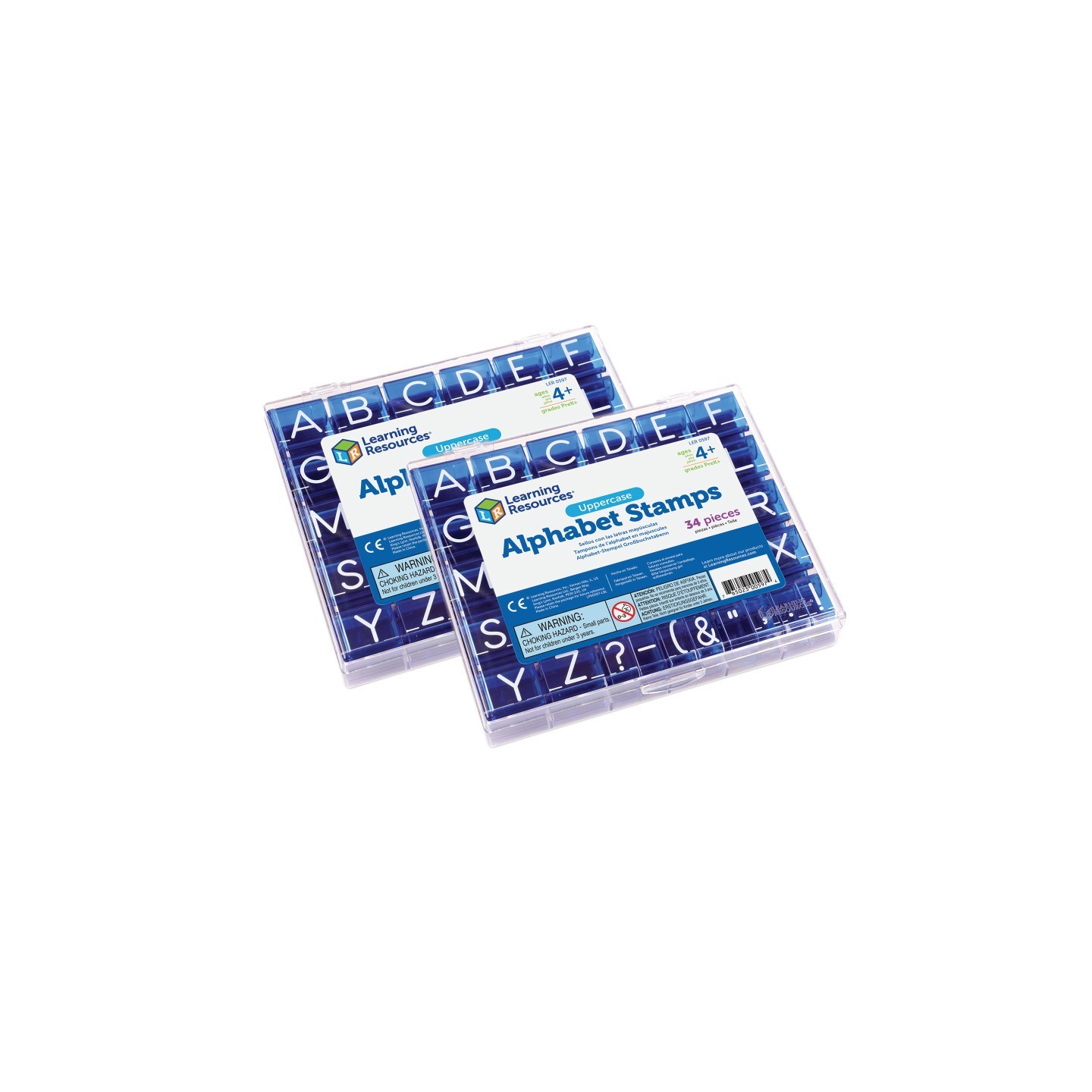 Learning Resources Uppercase Alphabet Stamps Set, 2 Sets