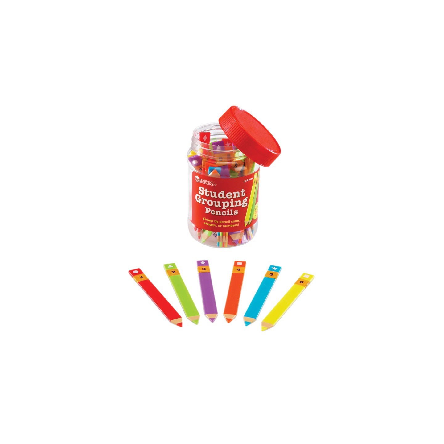 Learning Resources Student Grouping Pencils, Set of 36