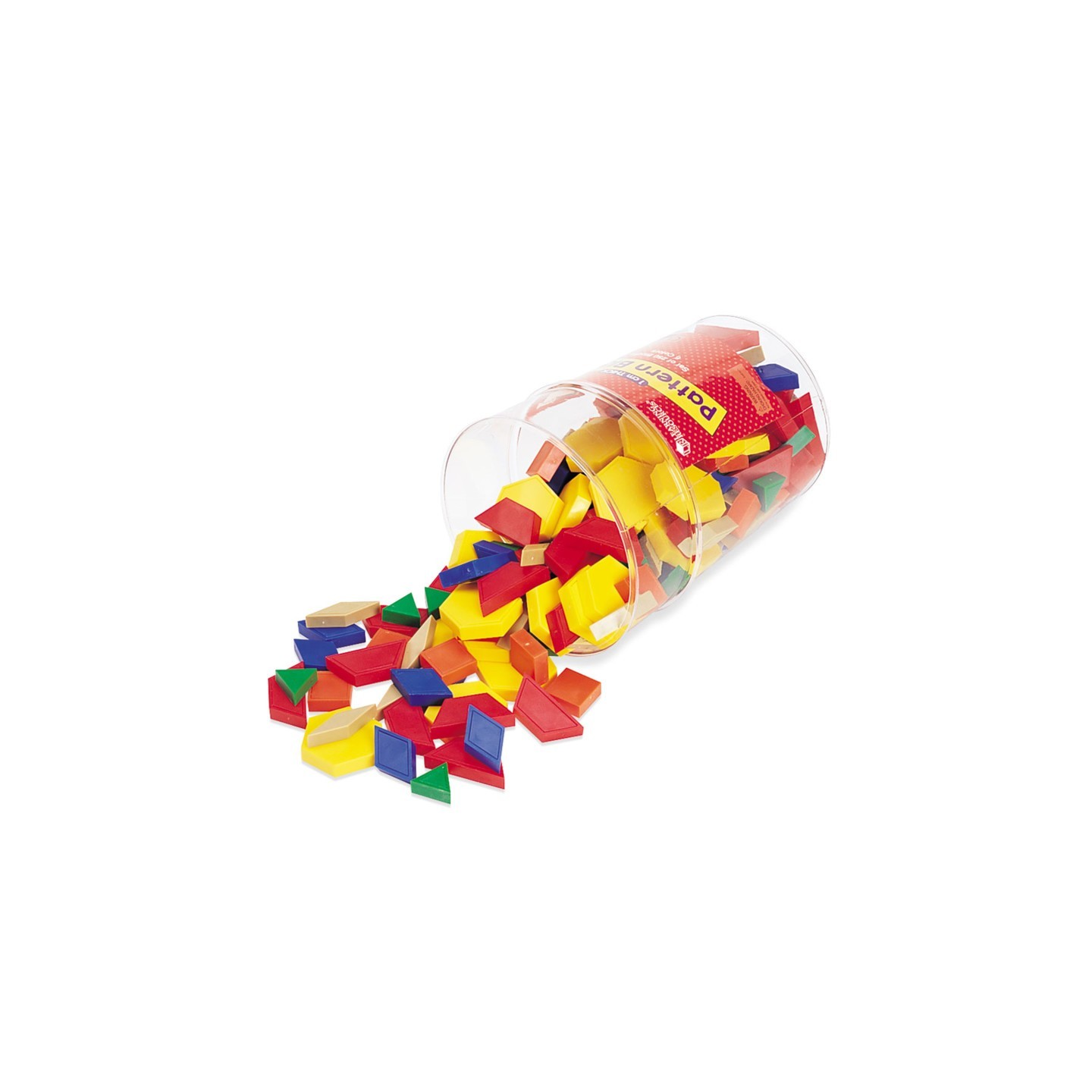 Learning Resources Plastic Pattern Blocks: 1 cm, Pack of 250