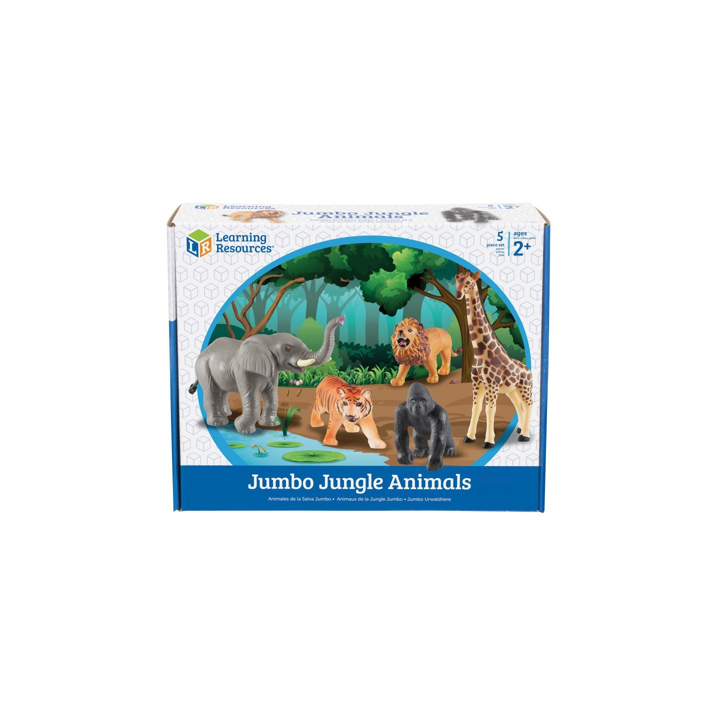 Learning Resources Jumbo Jungle Animals, Set of 5