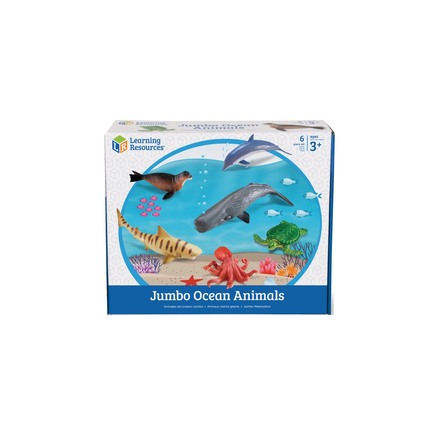 Learning Resources Jumbo Ocean Animals, Set of 6