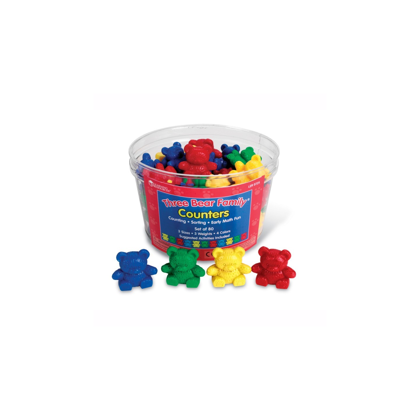 Learning Resources Three Bear Family® Counters Basic Set, Set of 80