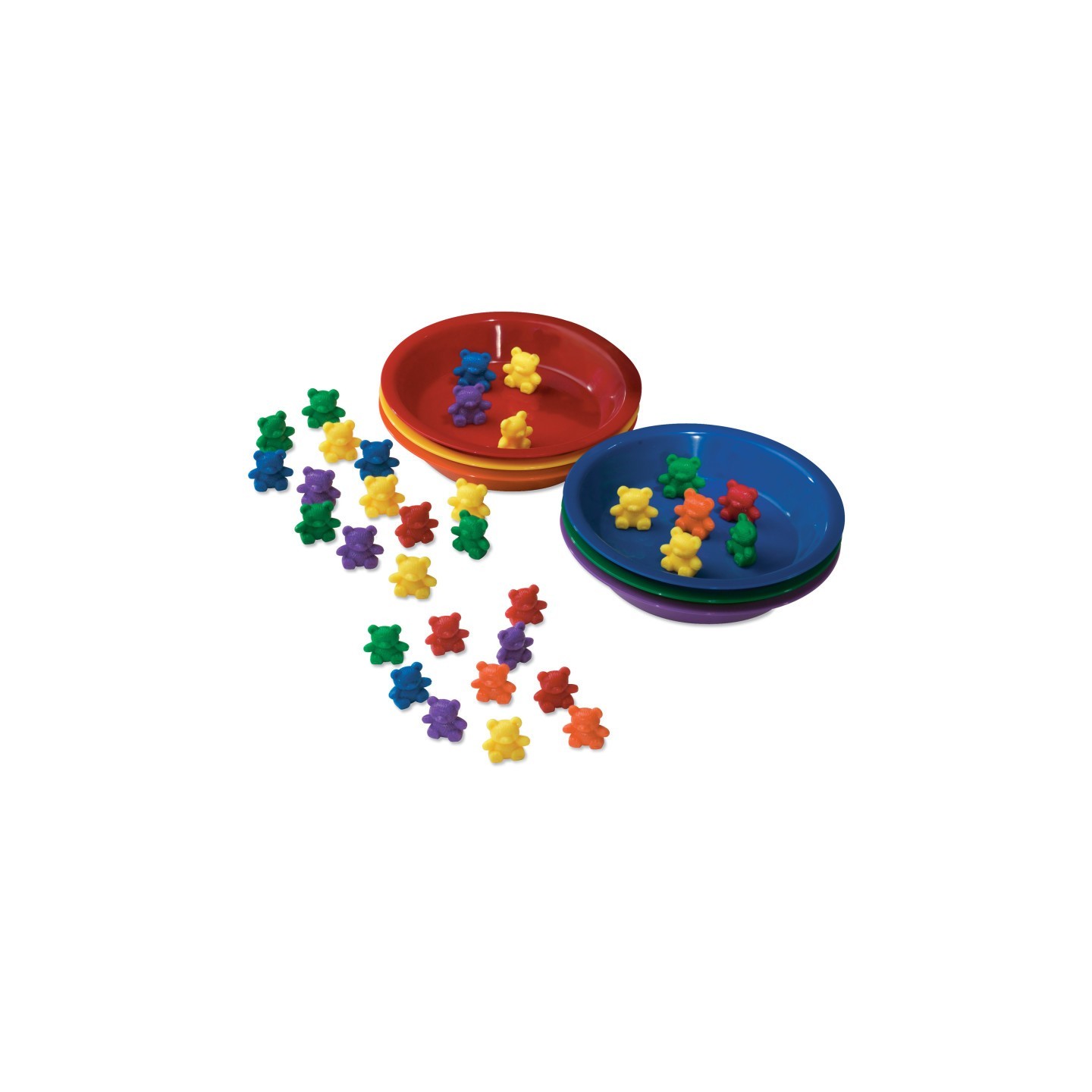 Learning Resources Baby Bear™ Sorting Set, 102 Bears, 6 Bowls