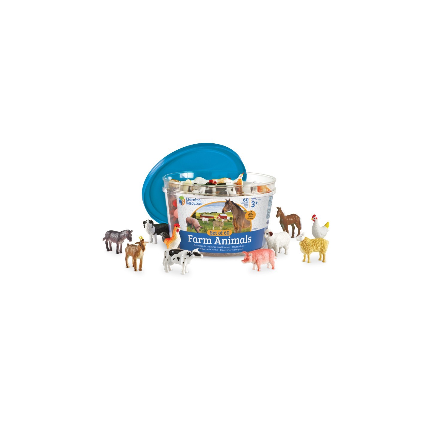 Learning Resources Farm Animal Counters, Set of 60