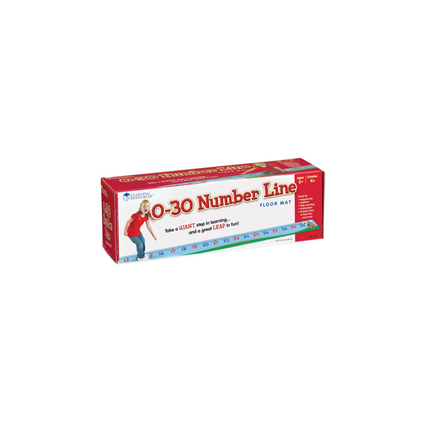 Learning Resources 0-30 Number Line Floor Mat