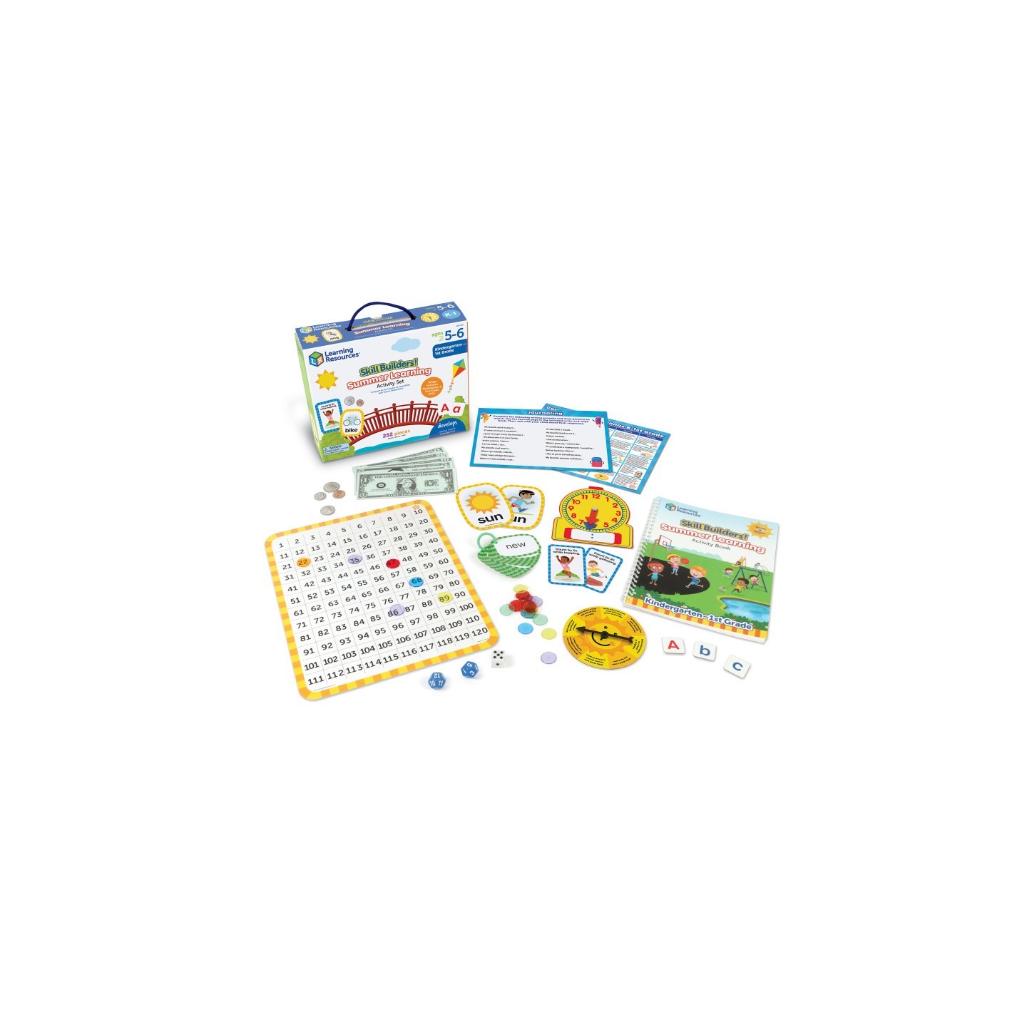 Learning Resources Skill Builders Summer Learning Activity Set - K to 1st