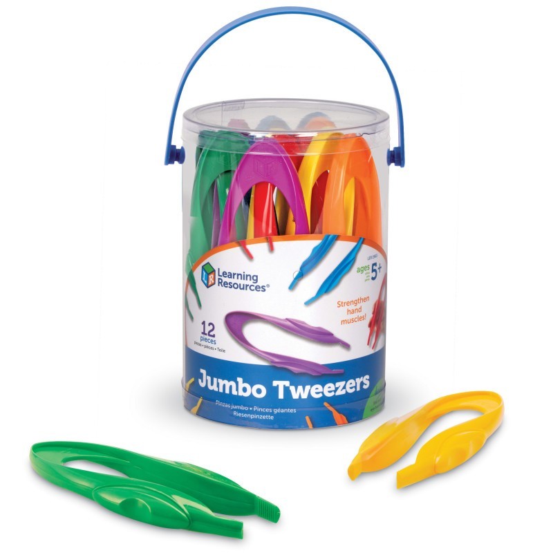 Learning Resources Jumbo Tweezers, Set of 12