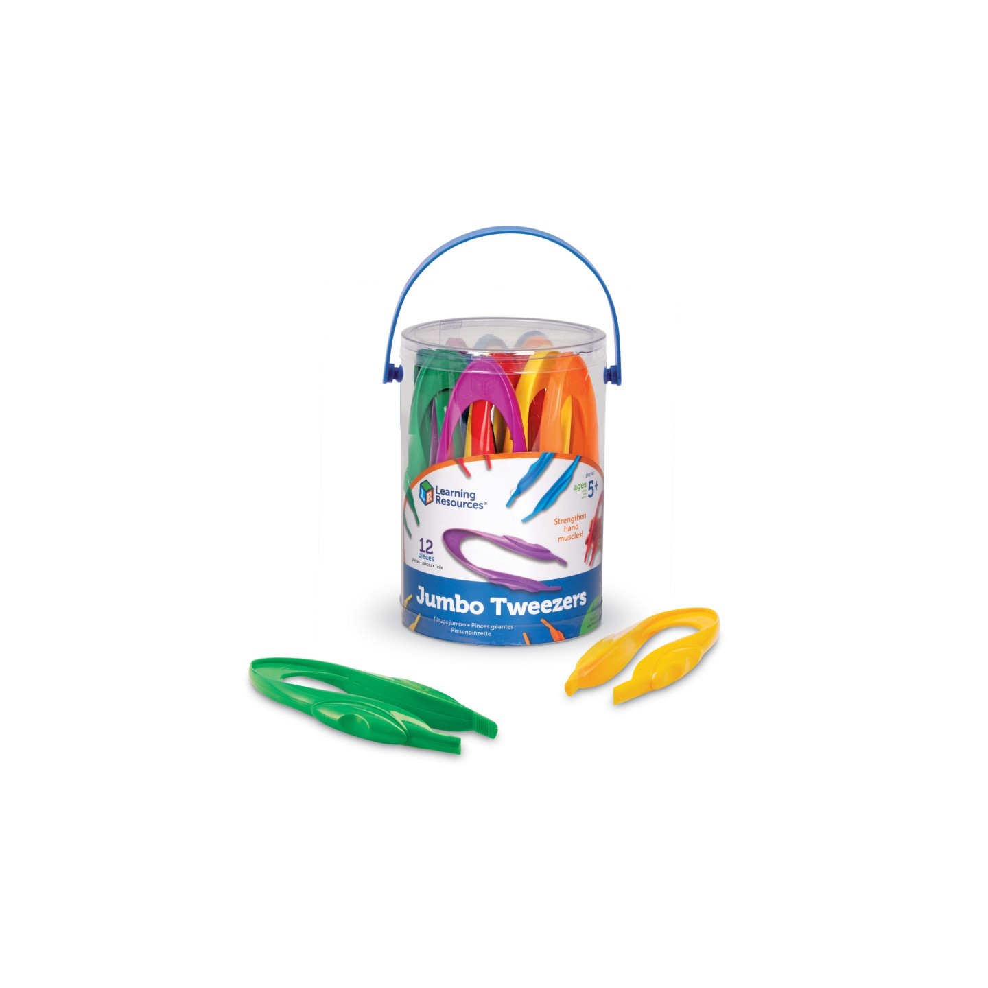 Learning Resources Jumbo Tweezers, Set of 12