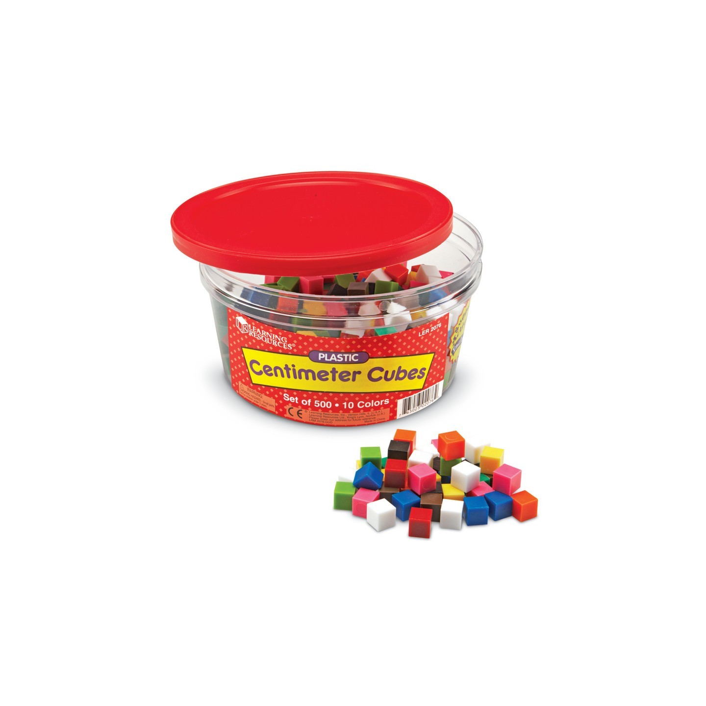 Learning Resources Centimeter Cubes, Pack of 500