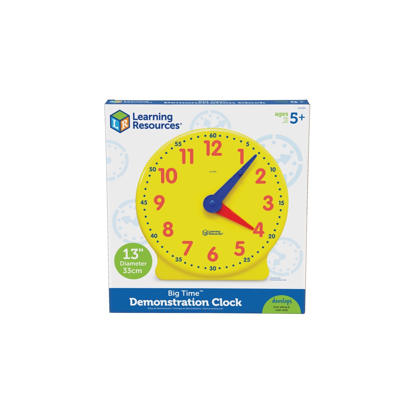 Learning Resources Big Time™ Learning Clock®, 12-Hour Demonstration Clock
