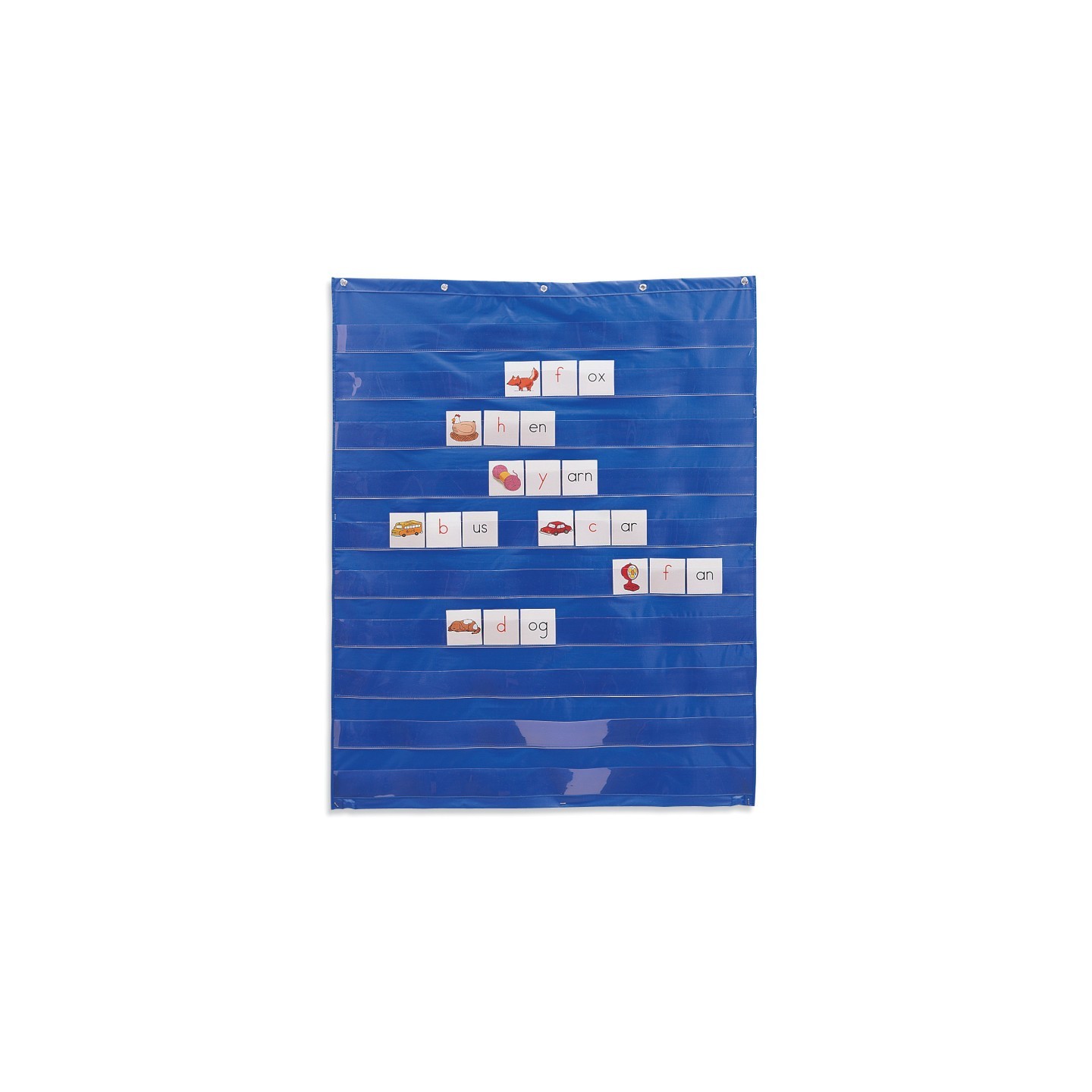 Learning Resources Standard Pocket Chart, 33.5" x 42", Blue