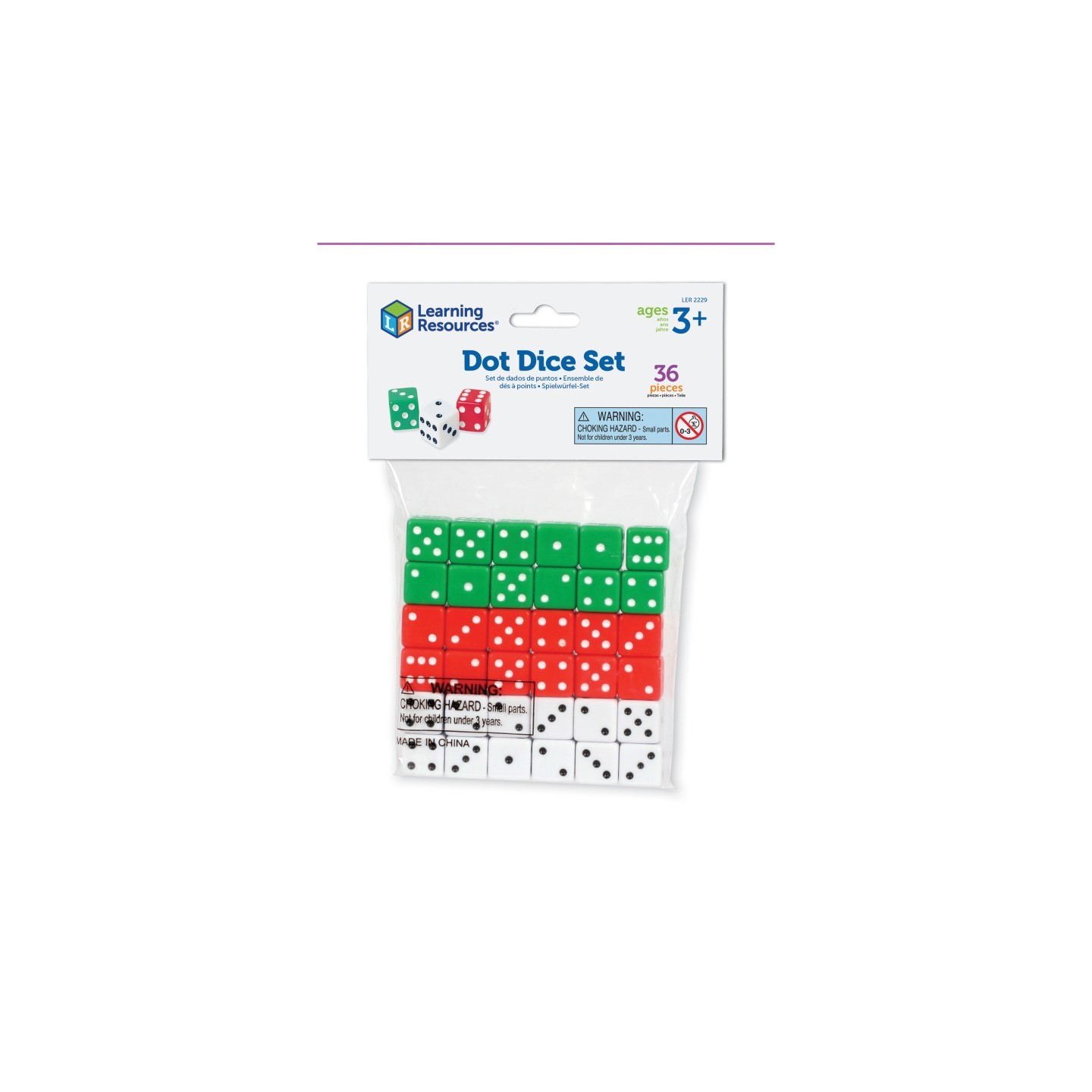 Learning Resources Dot Dice, Set of 36