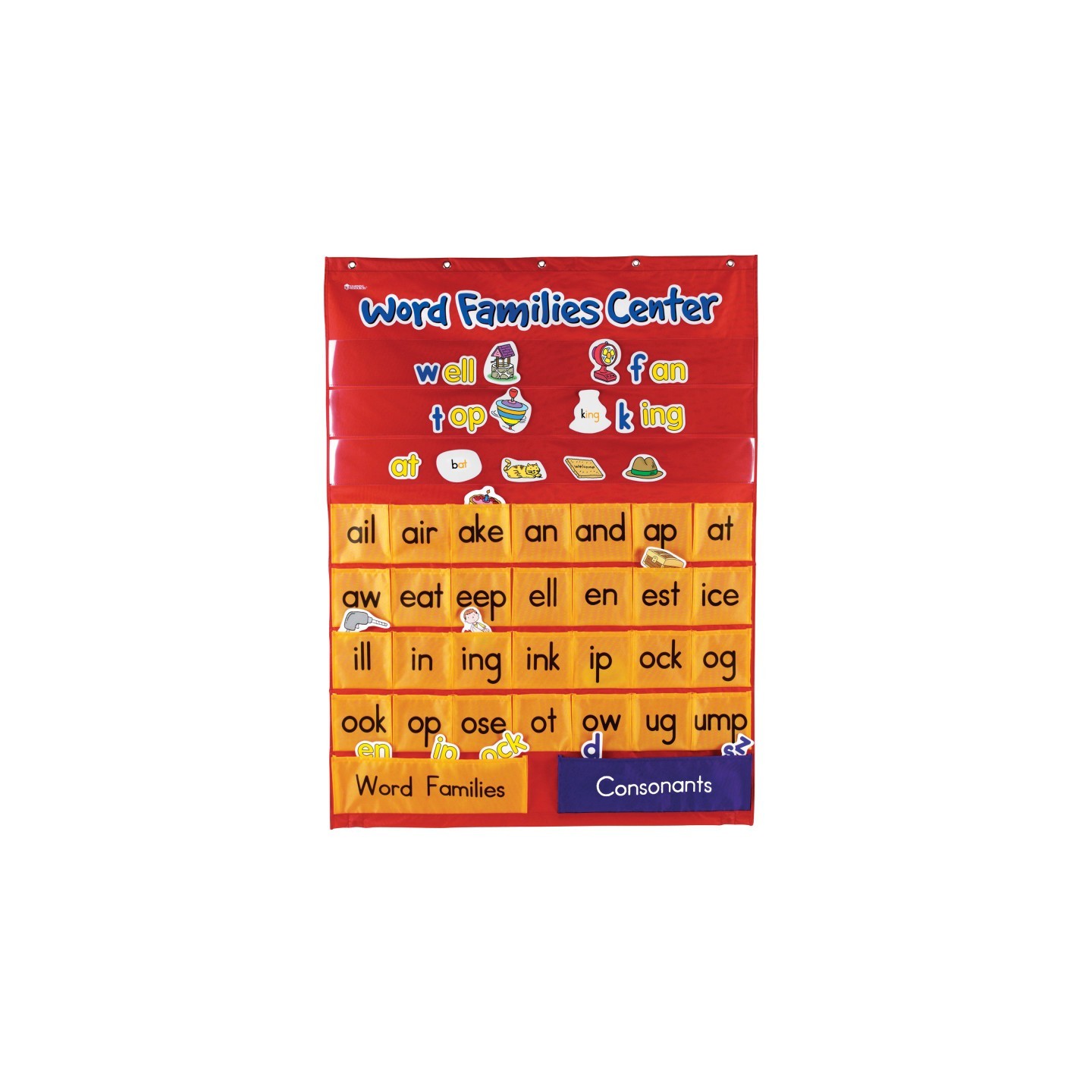 Learning Resources Word Families & Rhyming Center Pocket Chart