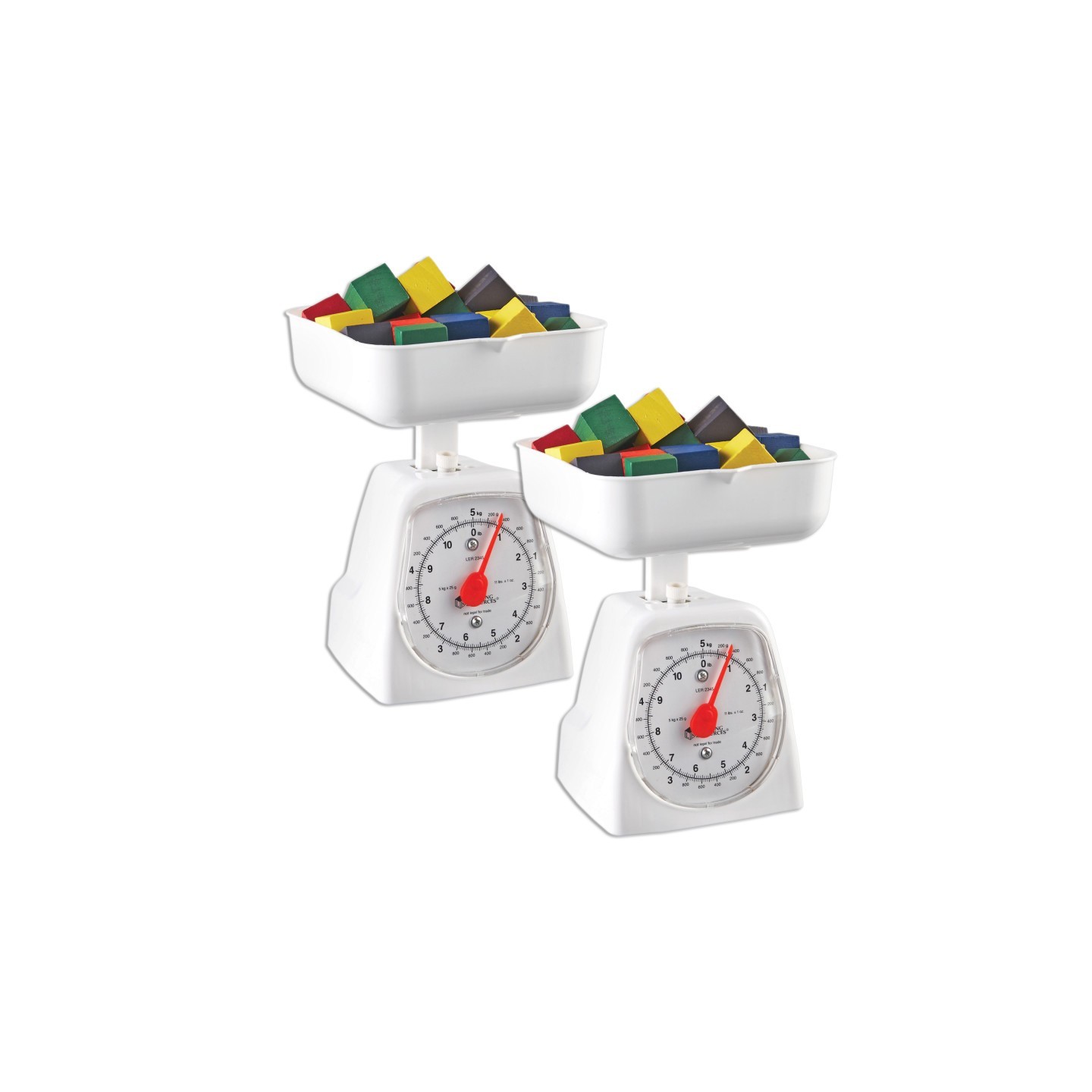 Learning Resources Platform Scale, 5 Kilogram/11 Pound Capacity, Pack of 2