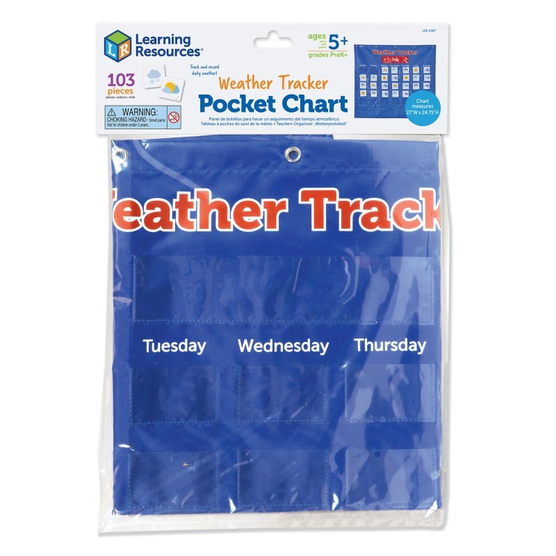 Learning Resources Weather Tracker Pocket Chart