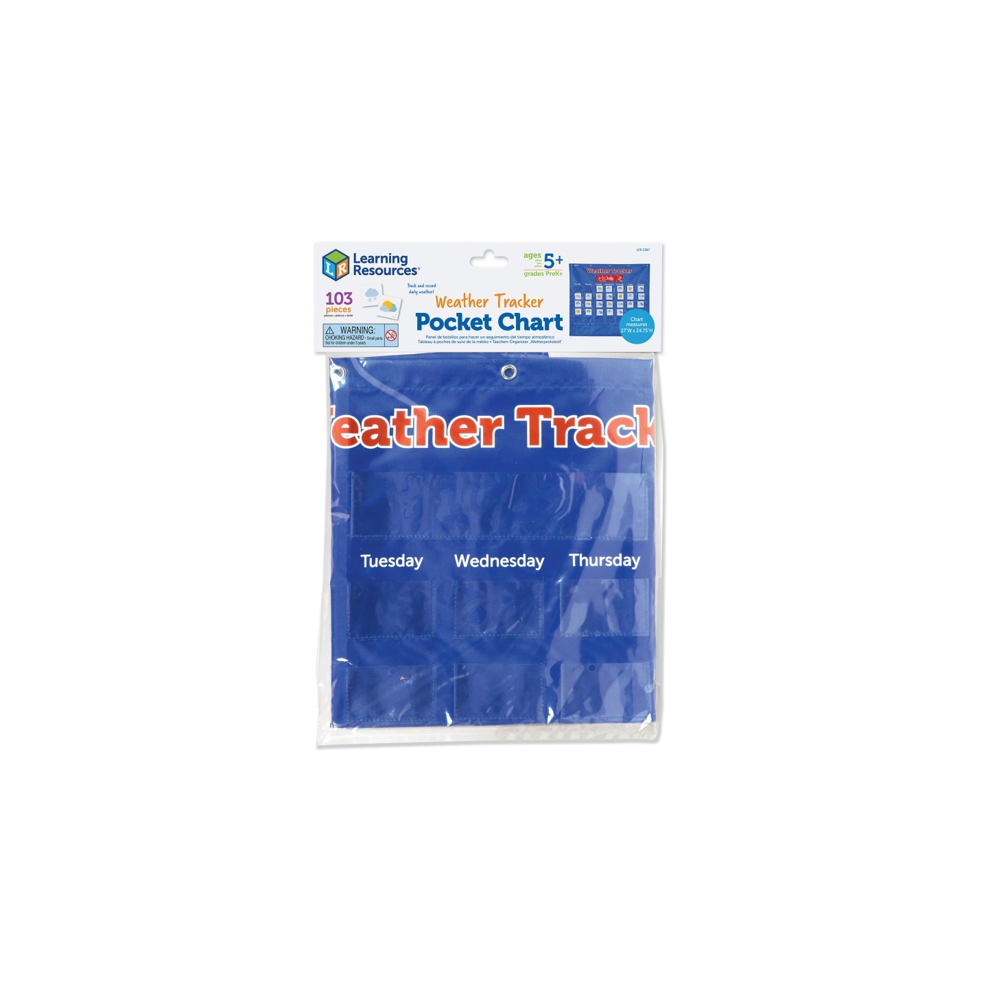 Learning Resources Weather Tracker Pocket Chart