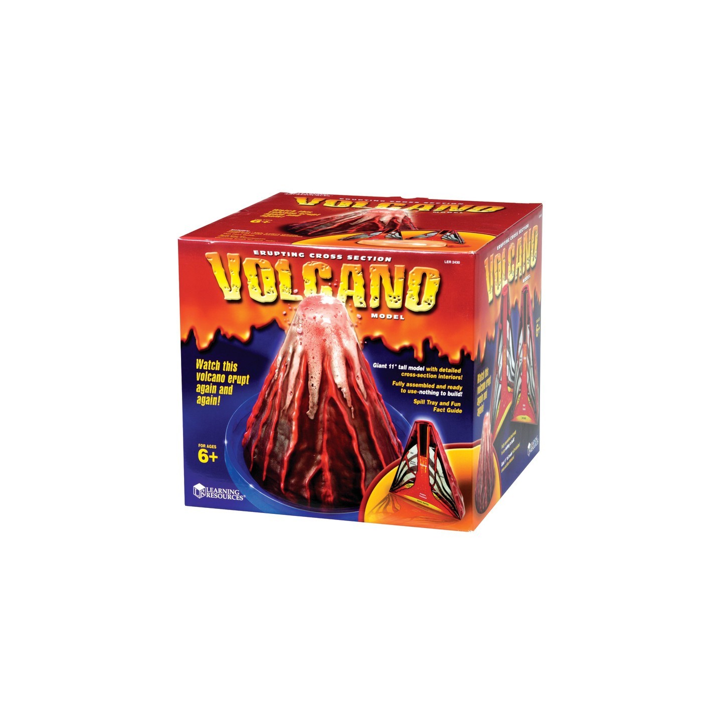 Learning Resources Erupting Cross-section Volcano Model