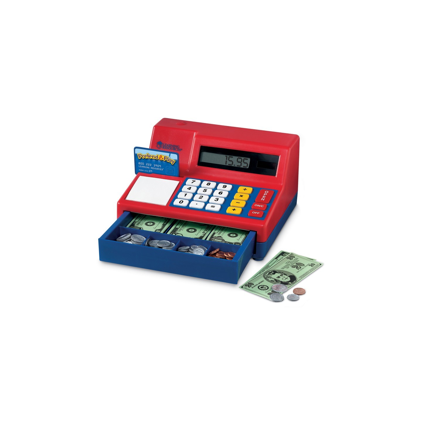 Learning Resources Pretend & Play® Calculator Cash Register