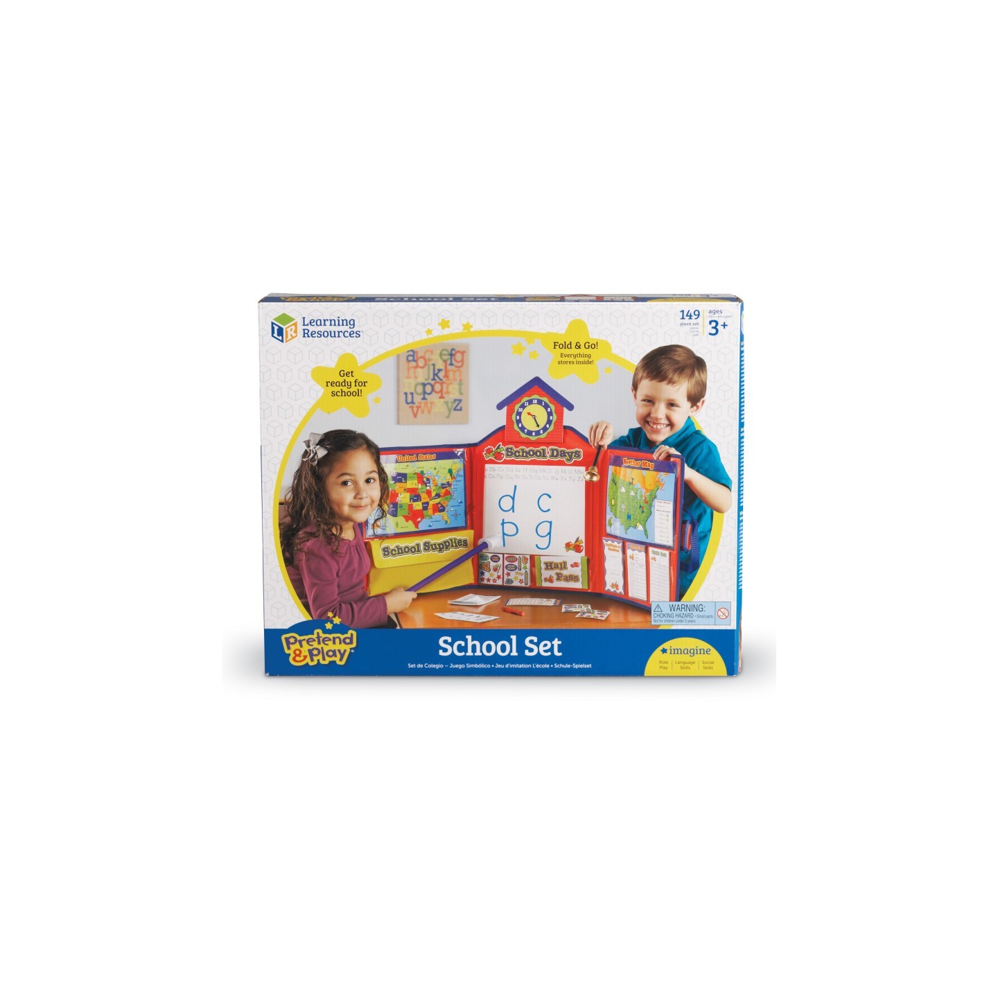 Learning Resources Pretend & Play® School Set w/US Map