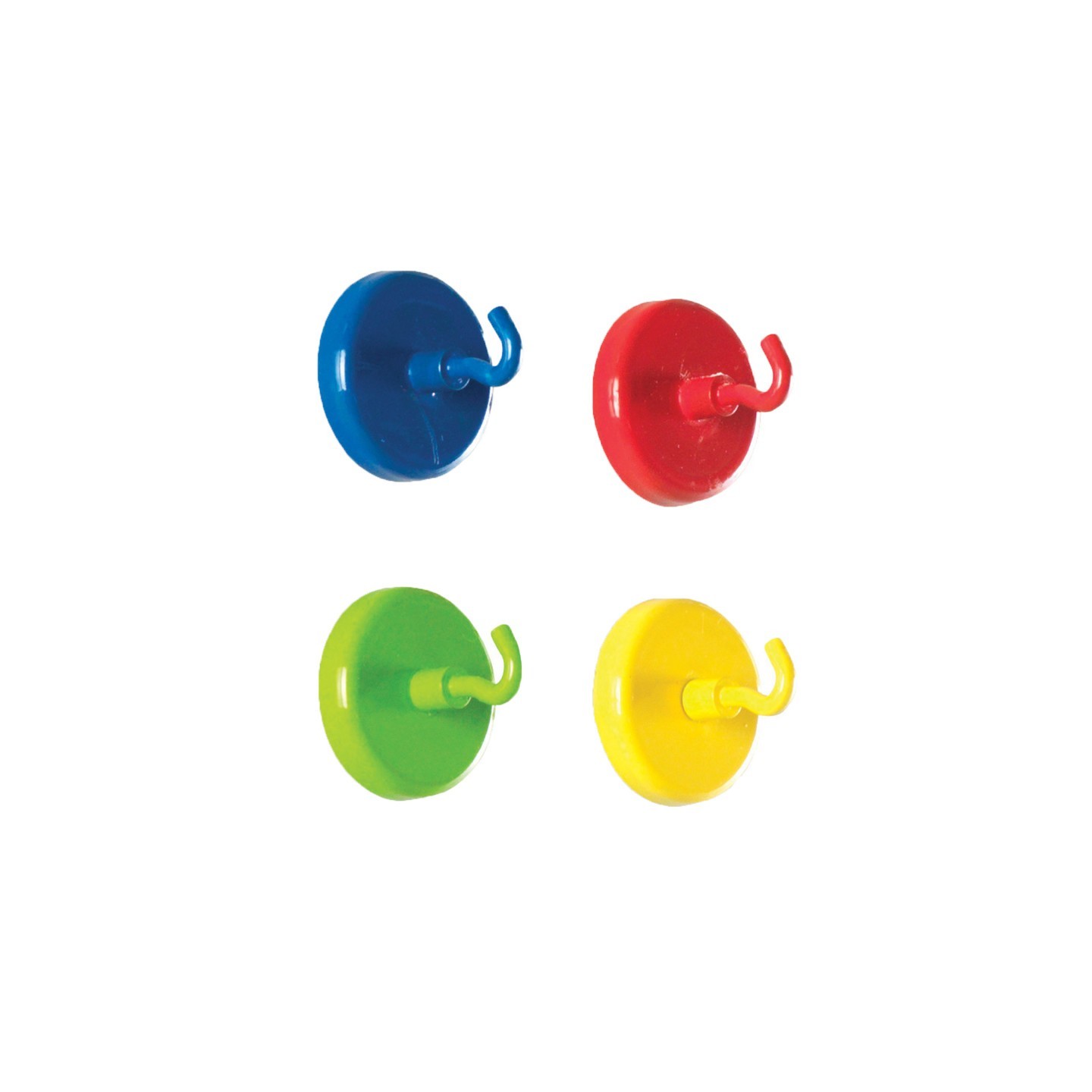 Learning Resources Super Strong Magnetic Hooks, Assorted Colors, Pack of 4