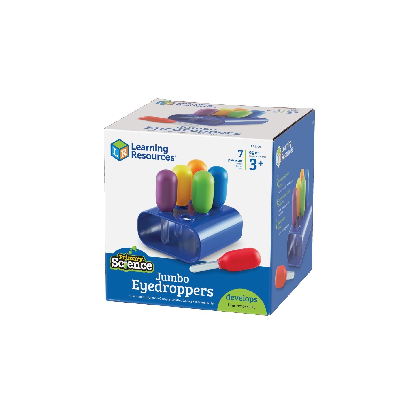 Learning Resources Primary Science Jumbo Eyedroppers with Stand