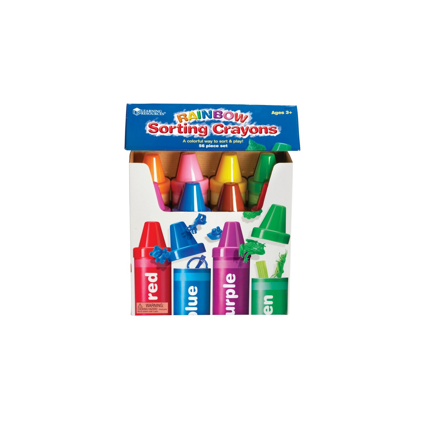 Learning Resources Rainbow Sorting Crayons, 56 Pieces