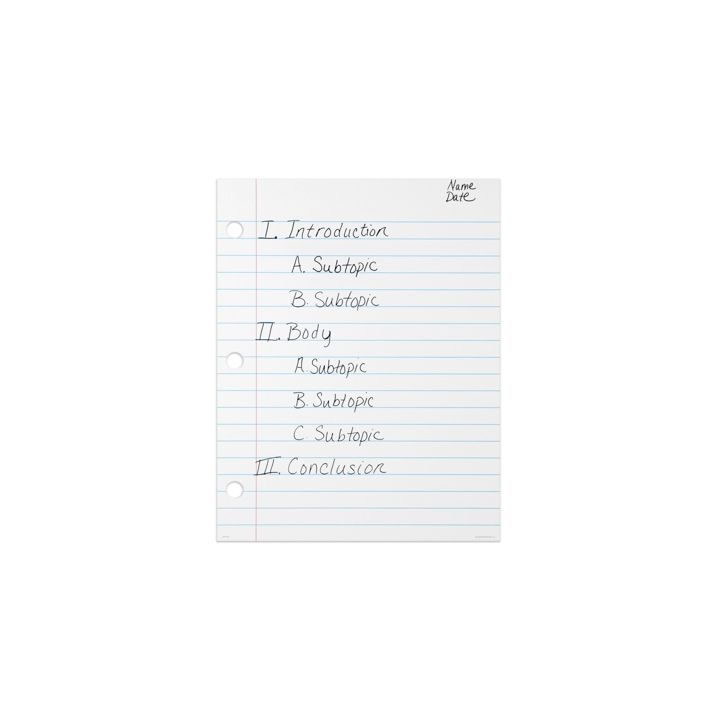 Learning Resources Magnetic Demonstration Notebook Paper, 22" x 28"