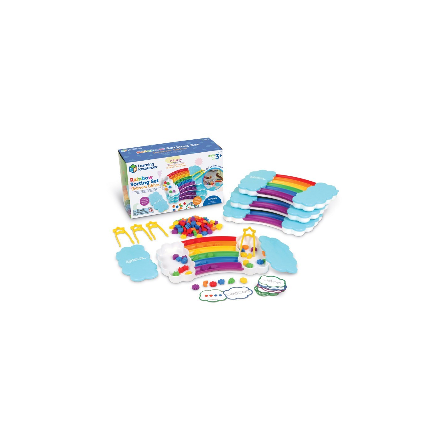 Learning Resources Rainbow Sorting Trays Classroom Edition