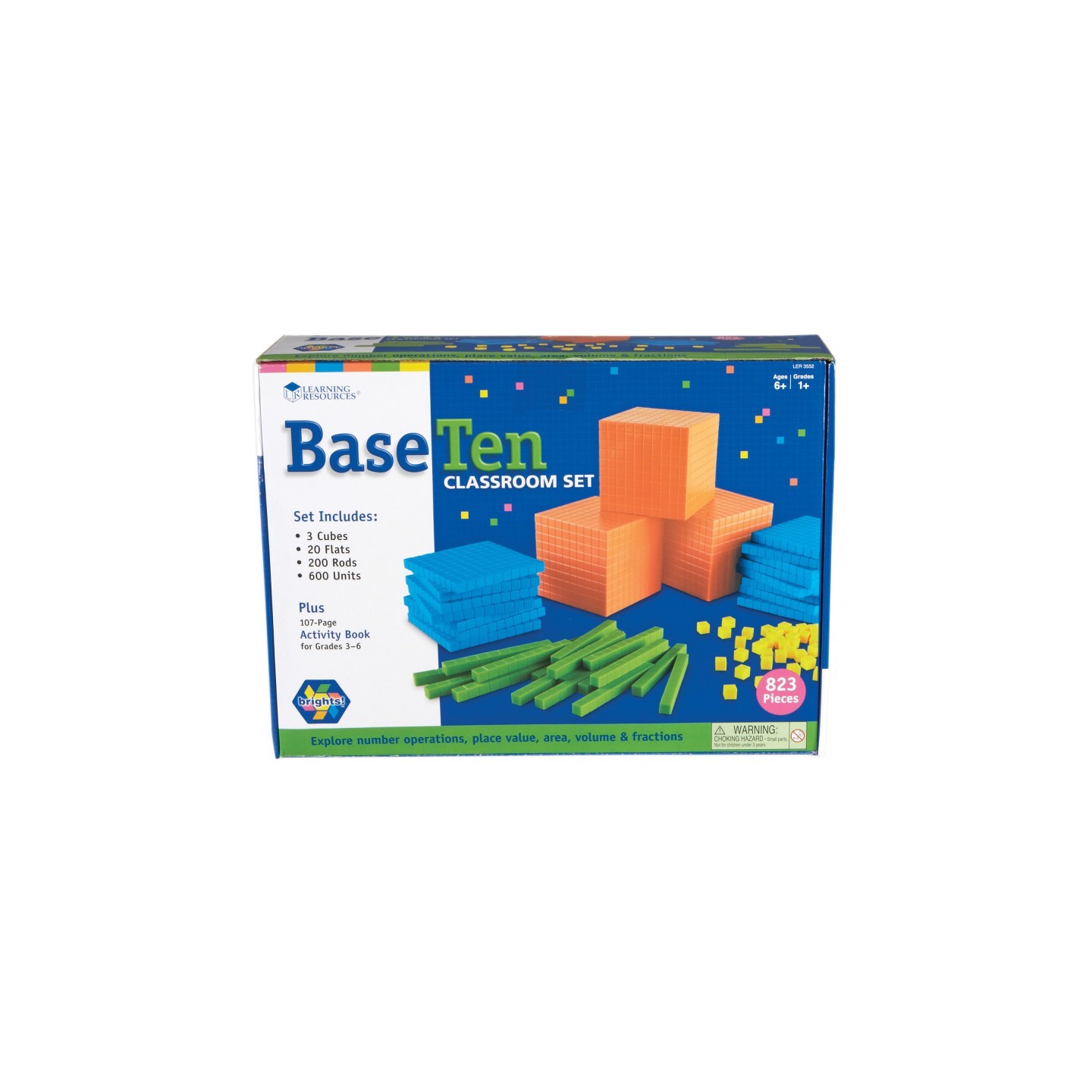 Learning Resources Brights!® Base Ten Classroom Set