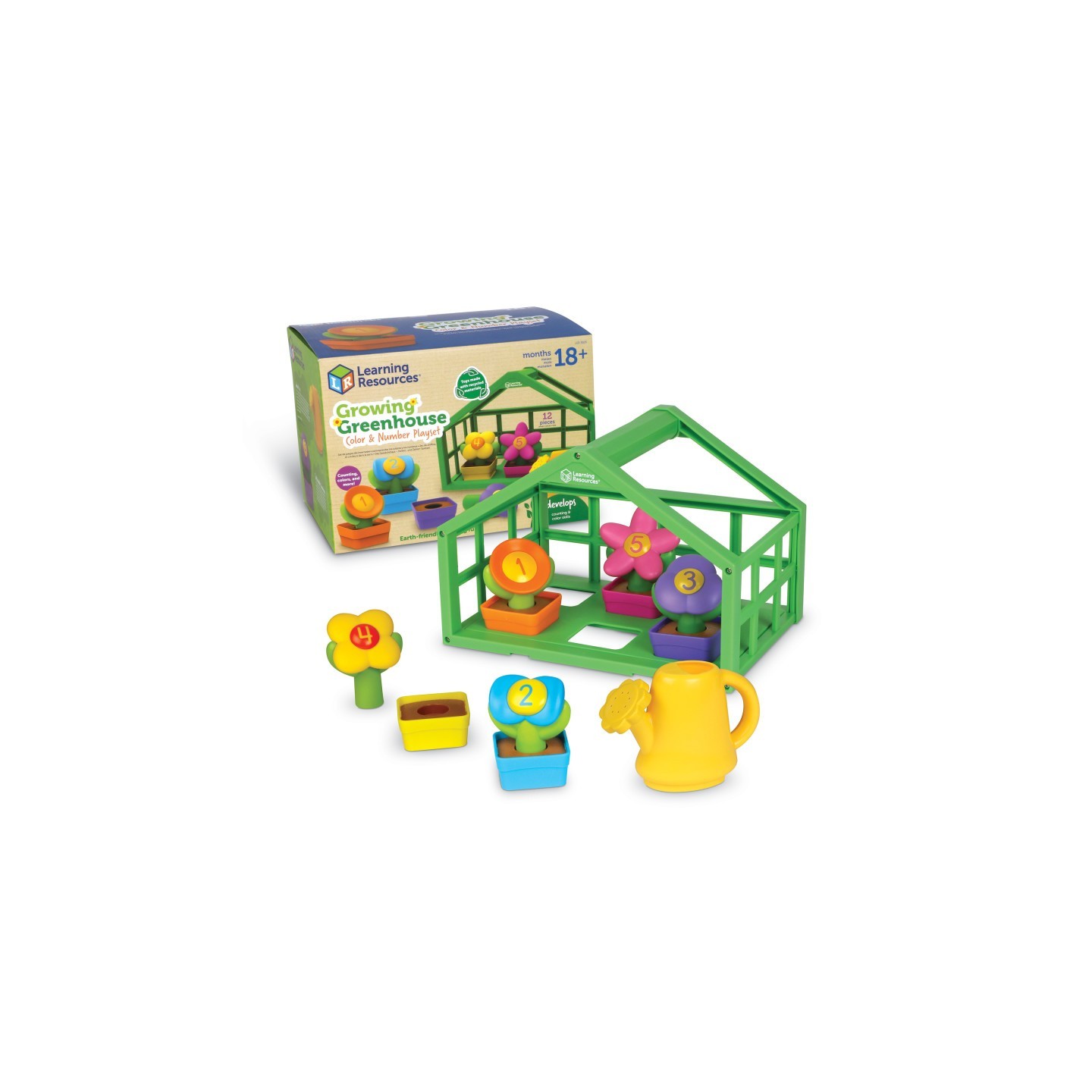 Learning Resources Growing Greenhouse Color and Number Playset