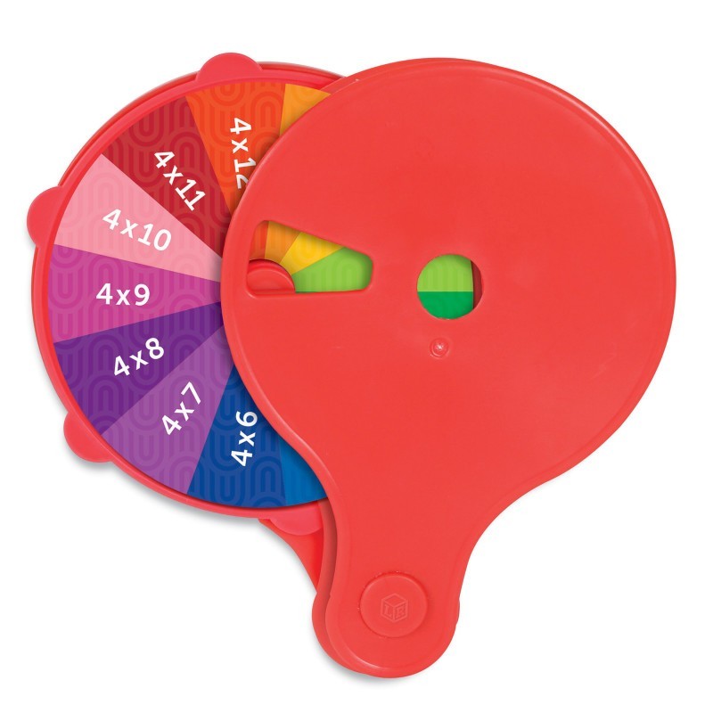 Learning Resources Skill Builders! Multiplication Quiz Wheel, 15 Pieces
