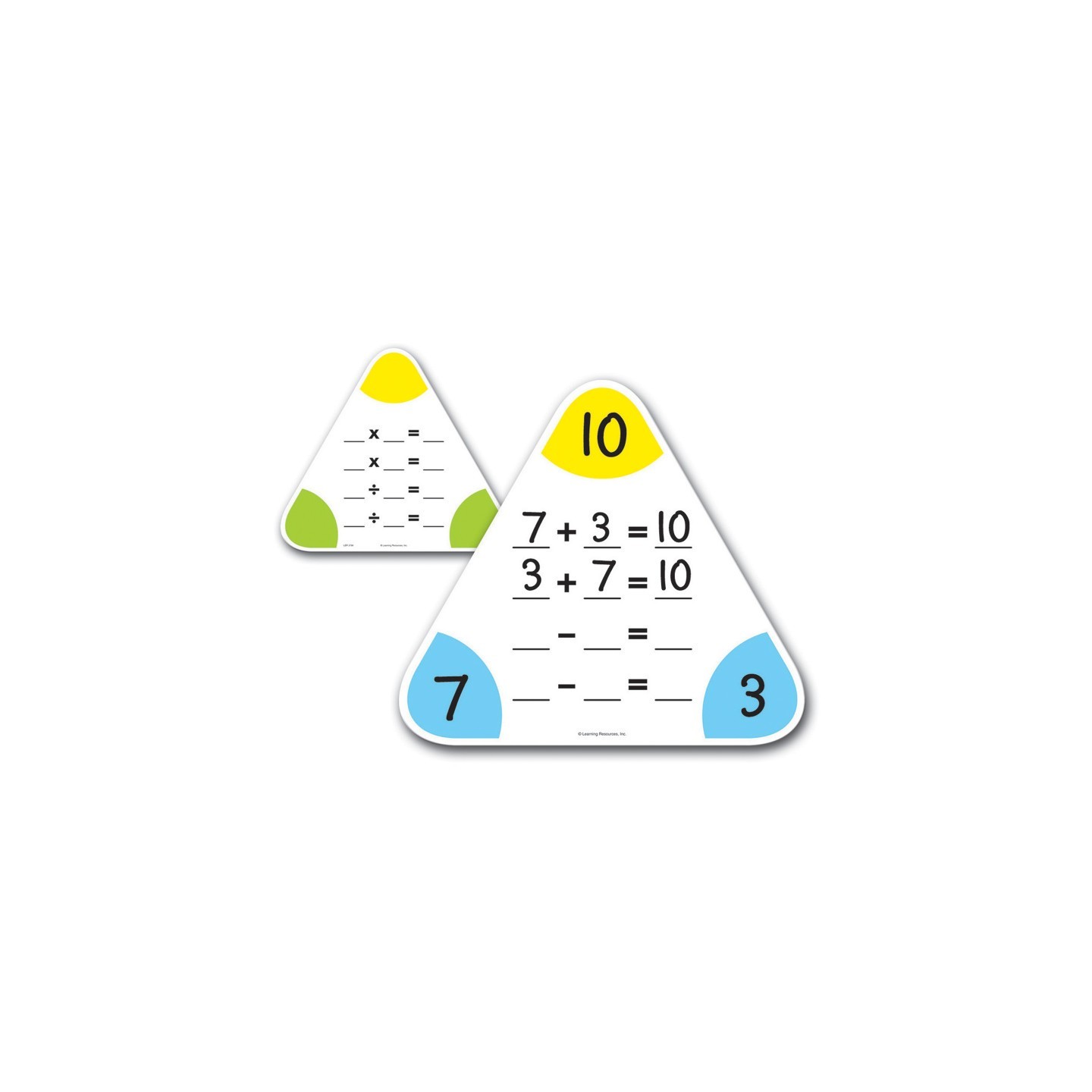 Learning Resources Write & Wipe Fact Family Boards, Pack of 5