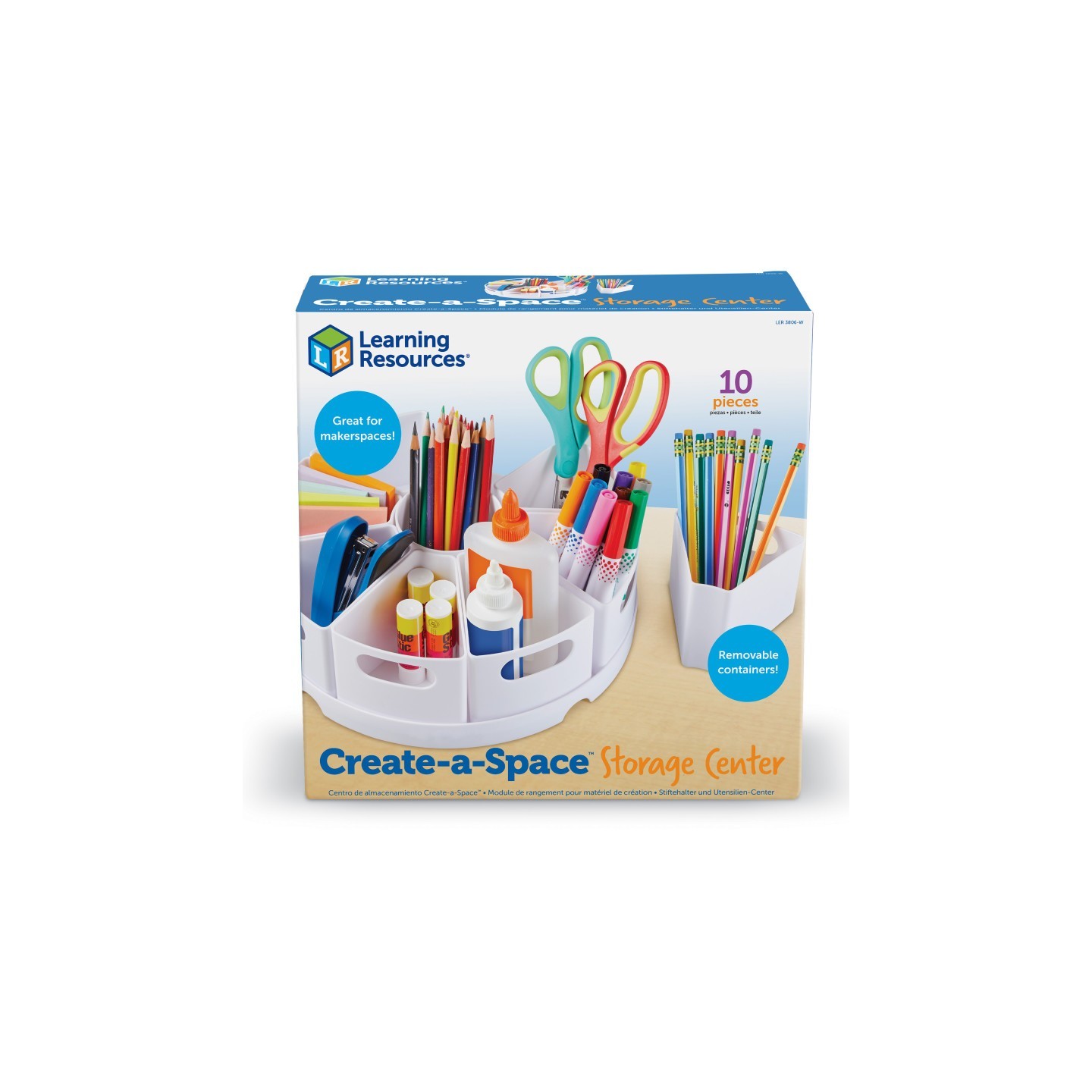 Learning Resources Create-A-Space™ Storage Center, White